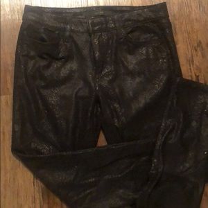Joes snake skin pattern black pant